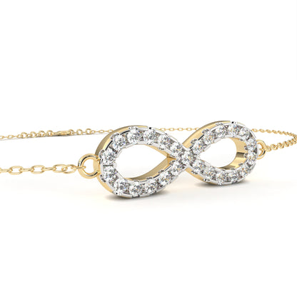 Infinity Halo Diamond Bracelet