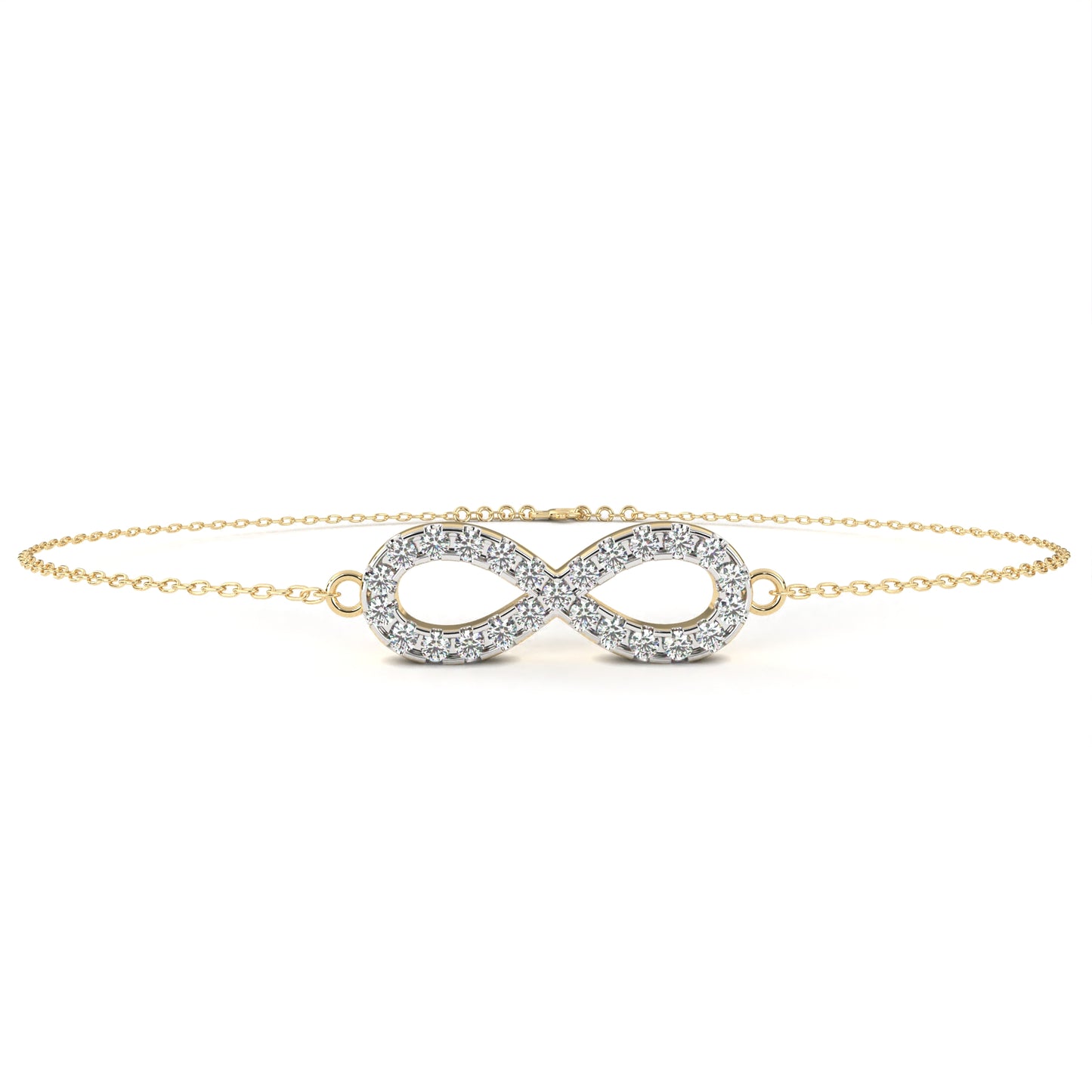 Infinity Halo Diamond Bracelet