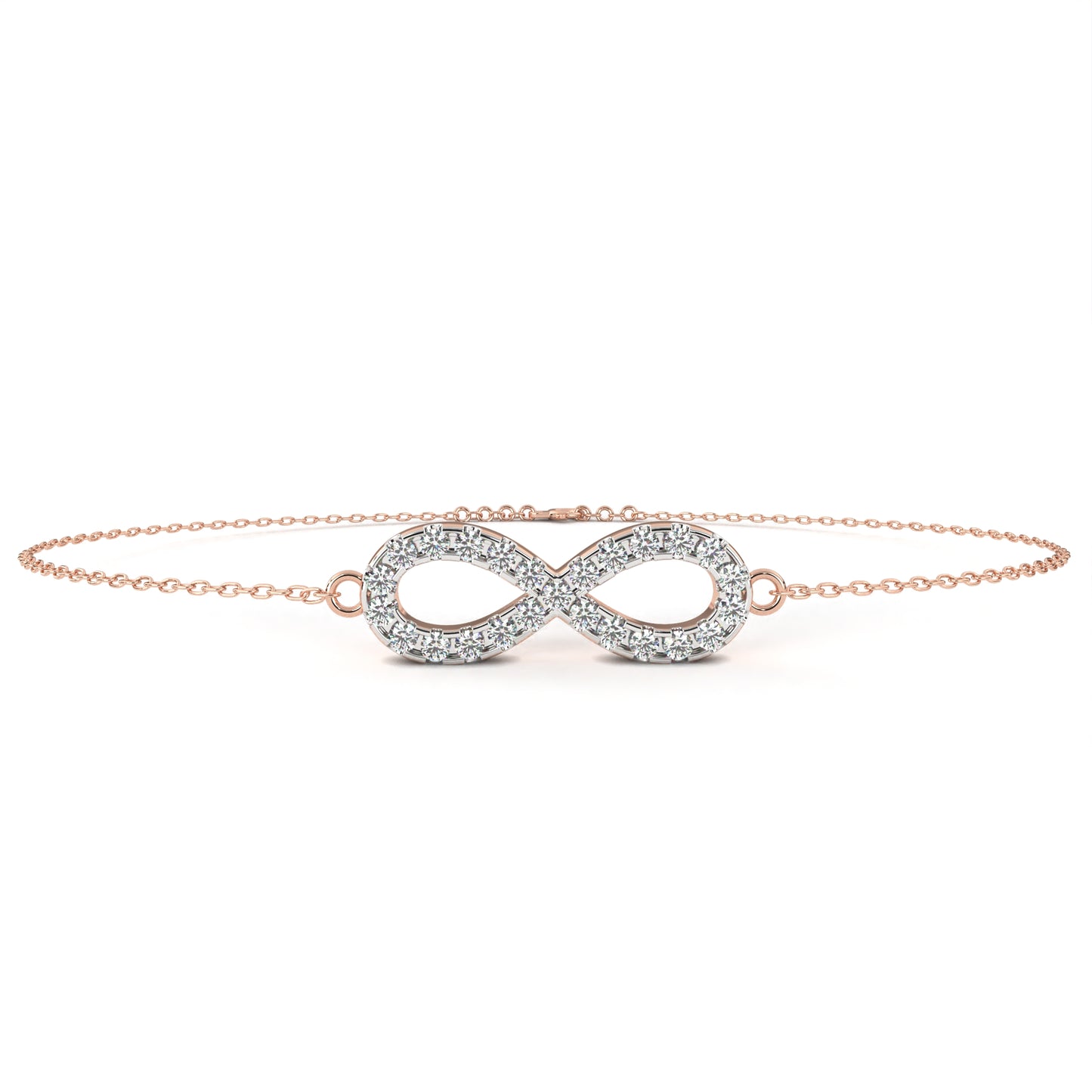 Infinity Halo Diamond Bracelet
