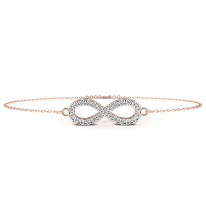 Infinity Halo Diamond Bracelet