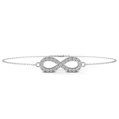 Infinity Halo Diamond Bracelet