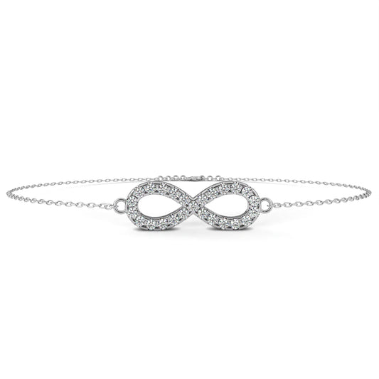 Infinity Halo Diamond Bracelet