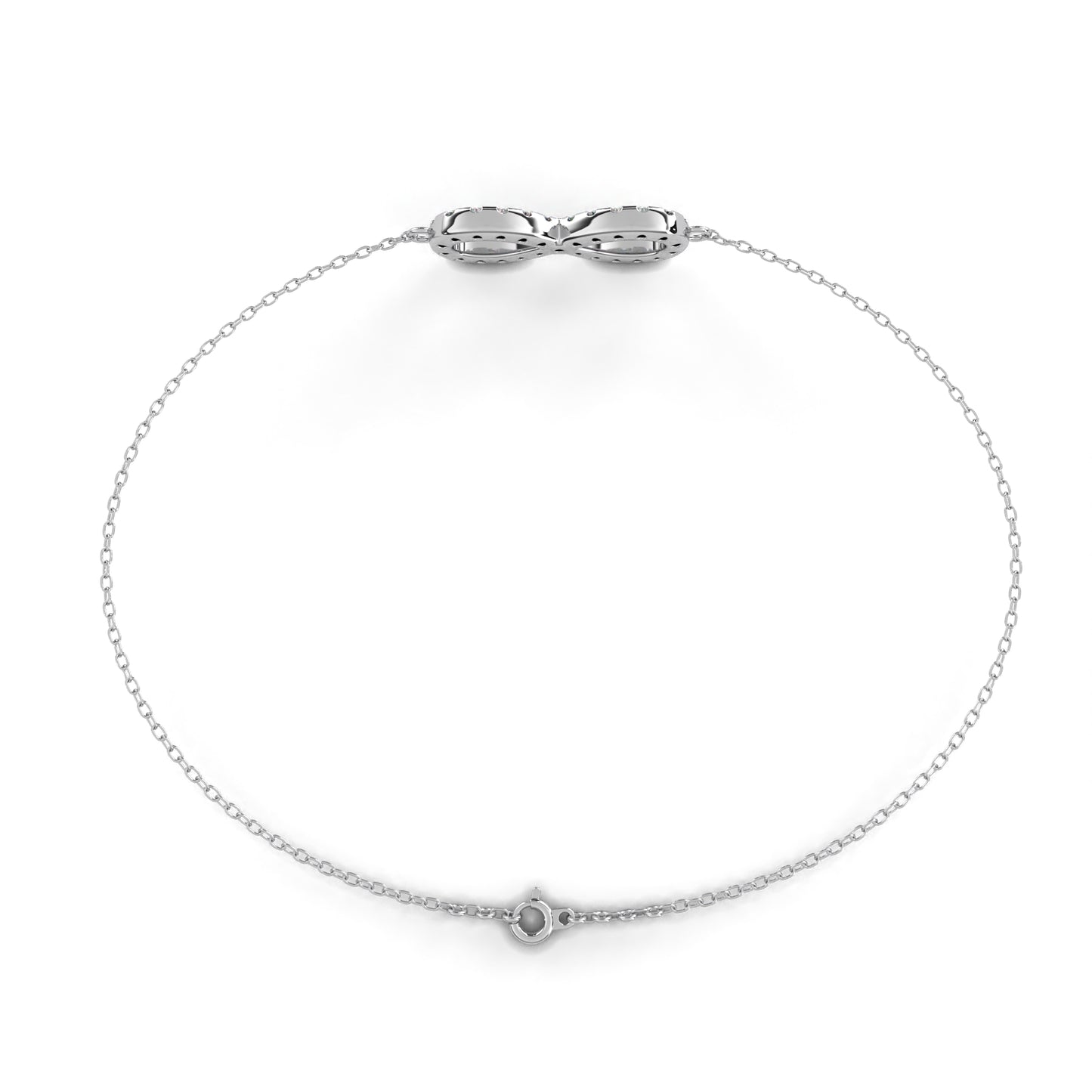 Infinity Halo Diamond Bracelet