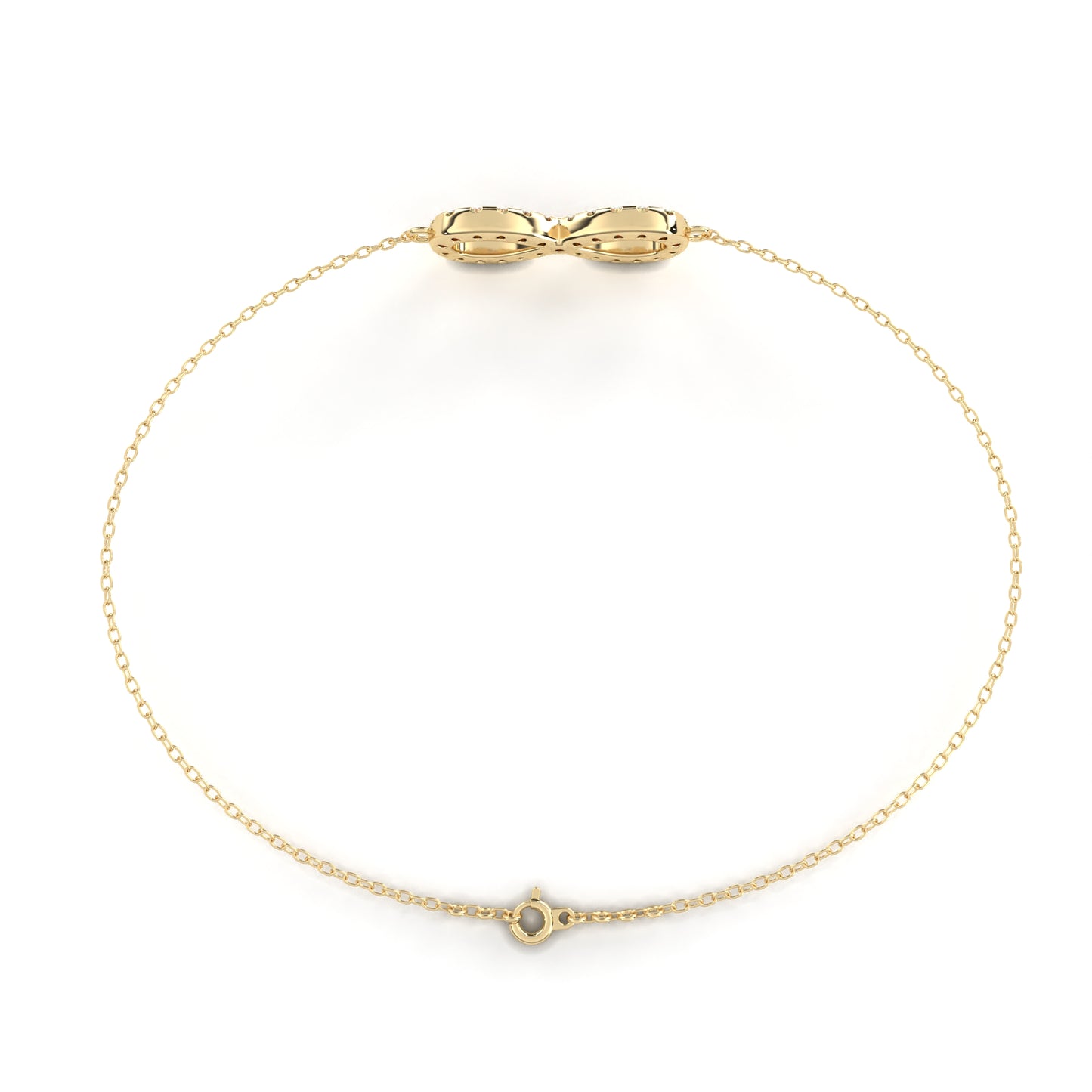 Infinity Halo Diamond Bracelet