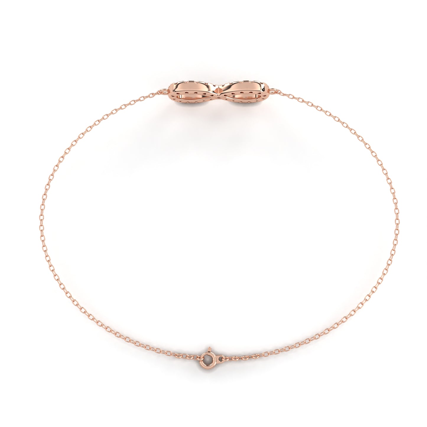 Infinity Halo Diamond Bracelet