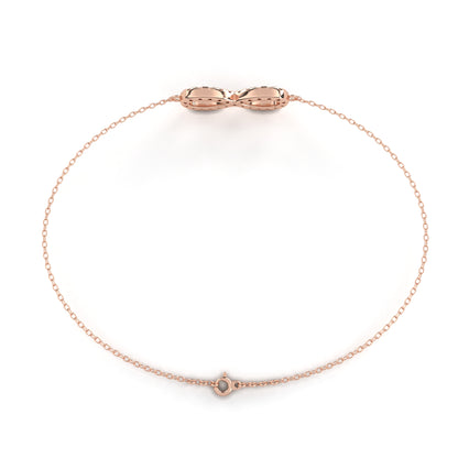 Infinity Halo Diamond Bracelet
