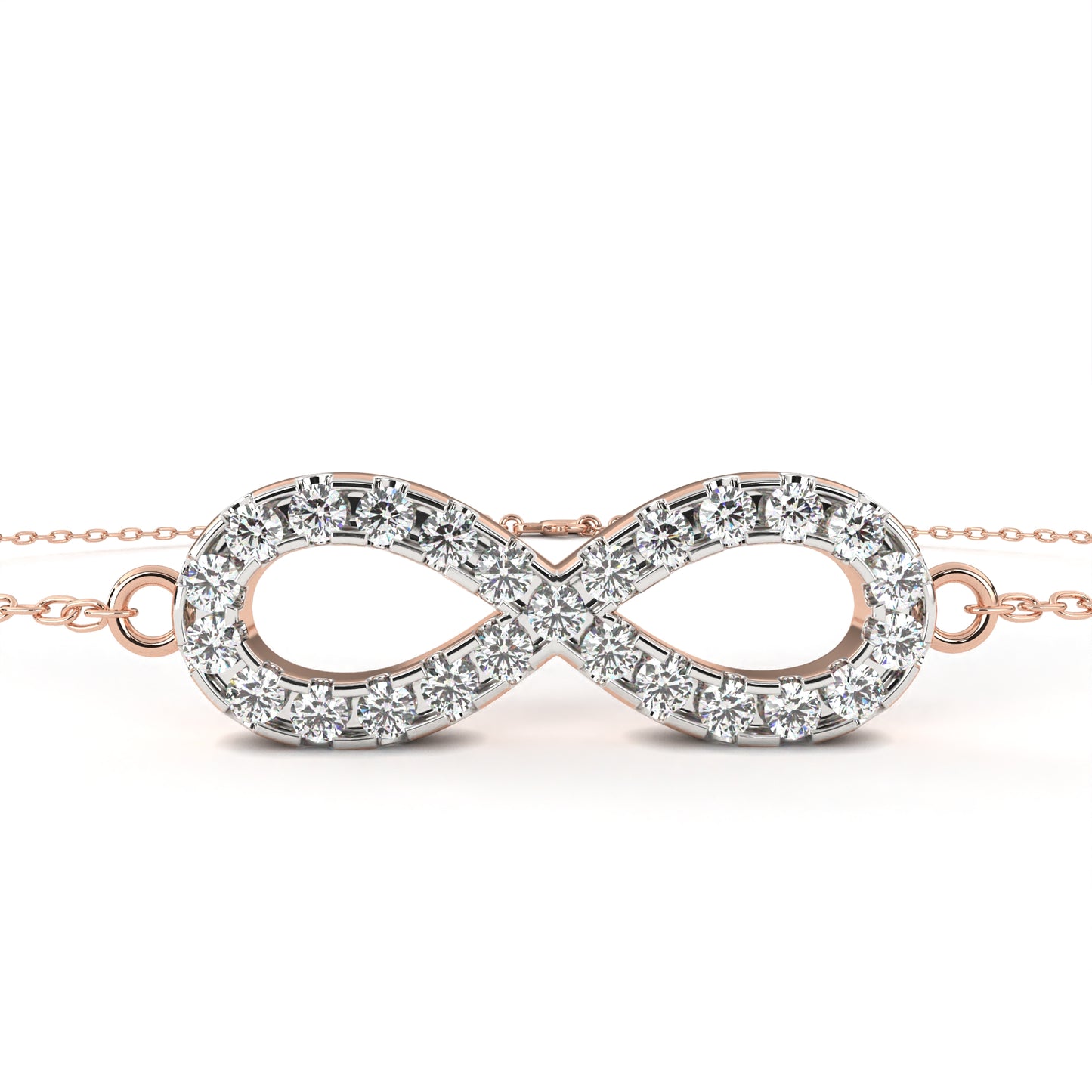 Infinity Halo Diamond Bracelet