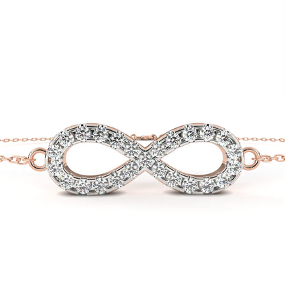 Infinity Halo Diamond Bracelet