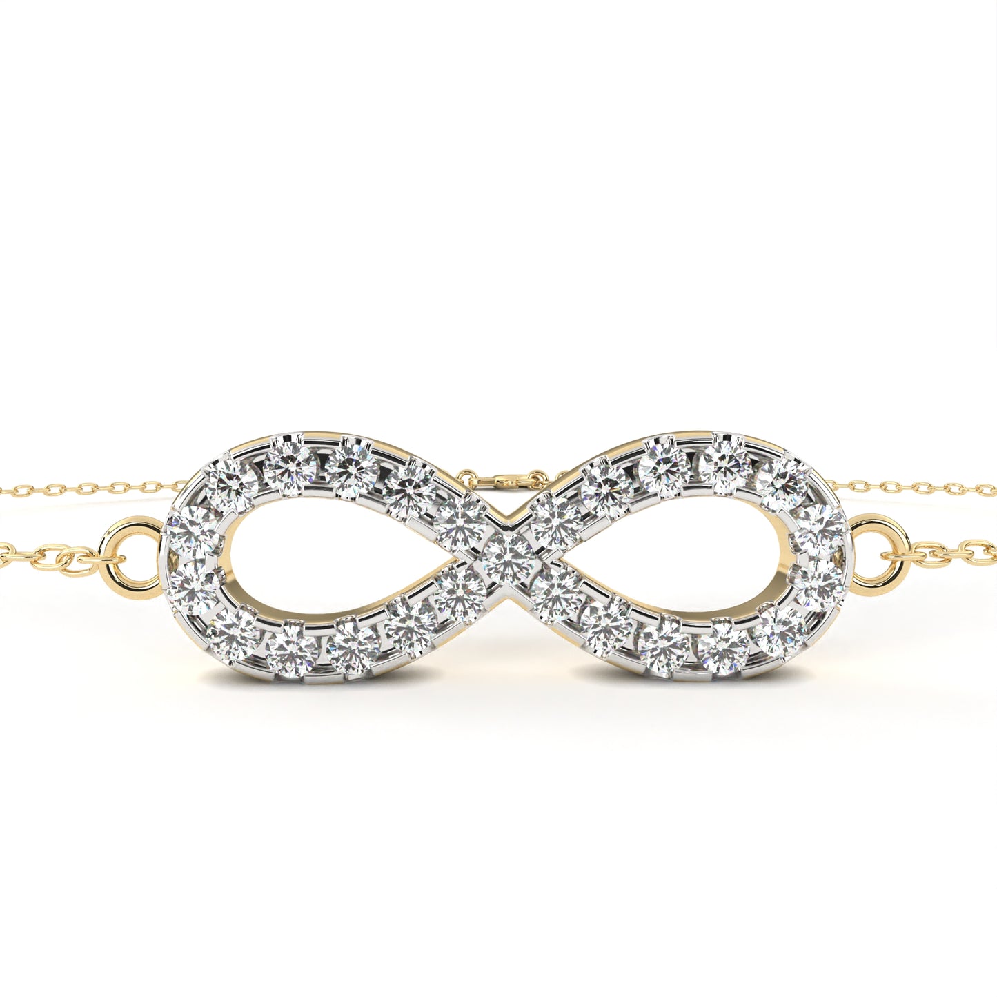 Infinity Halo Diamond Bracelet