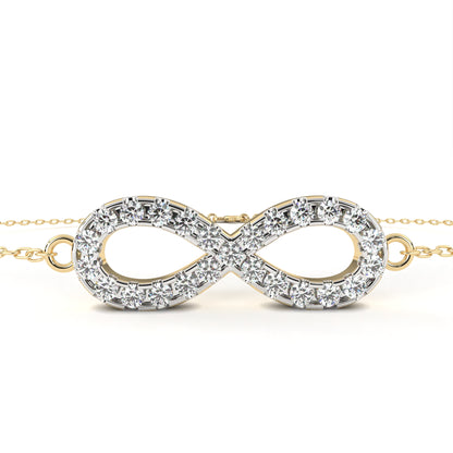 Infinity Halo Diamond Bracelet