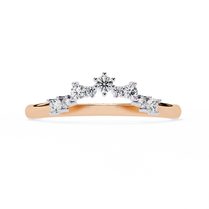 Crown Curve Diamond Ring