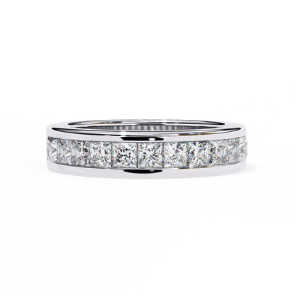 Princess Cut Channel Set Diamond Band Ring