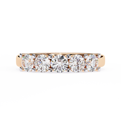 Five Stone Round Diamond Ring