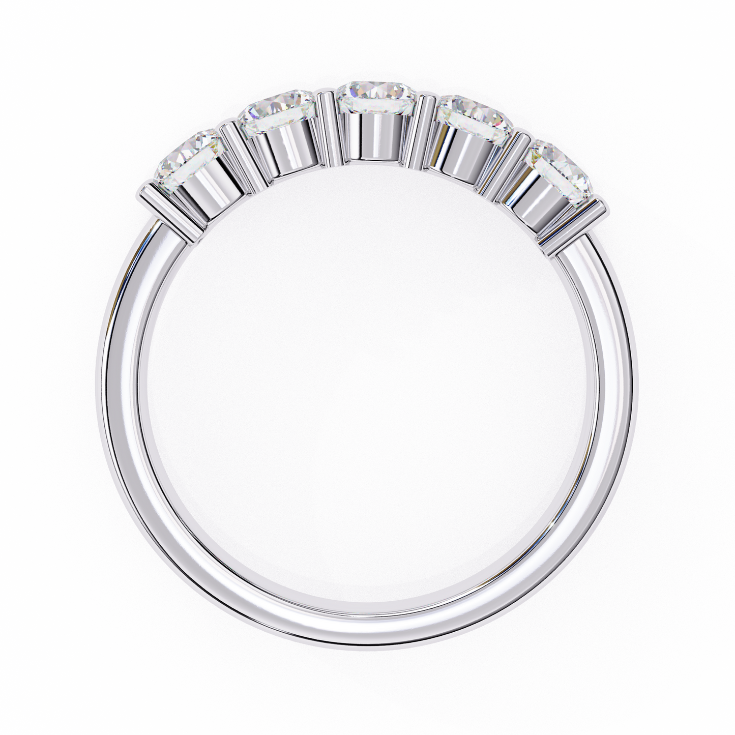Five Stone Round Diamond Ring