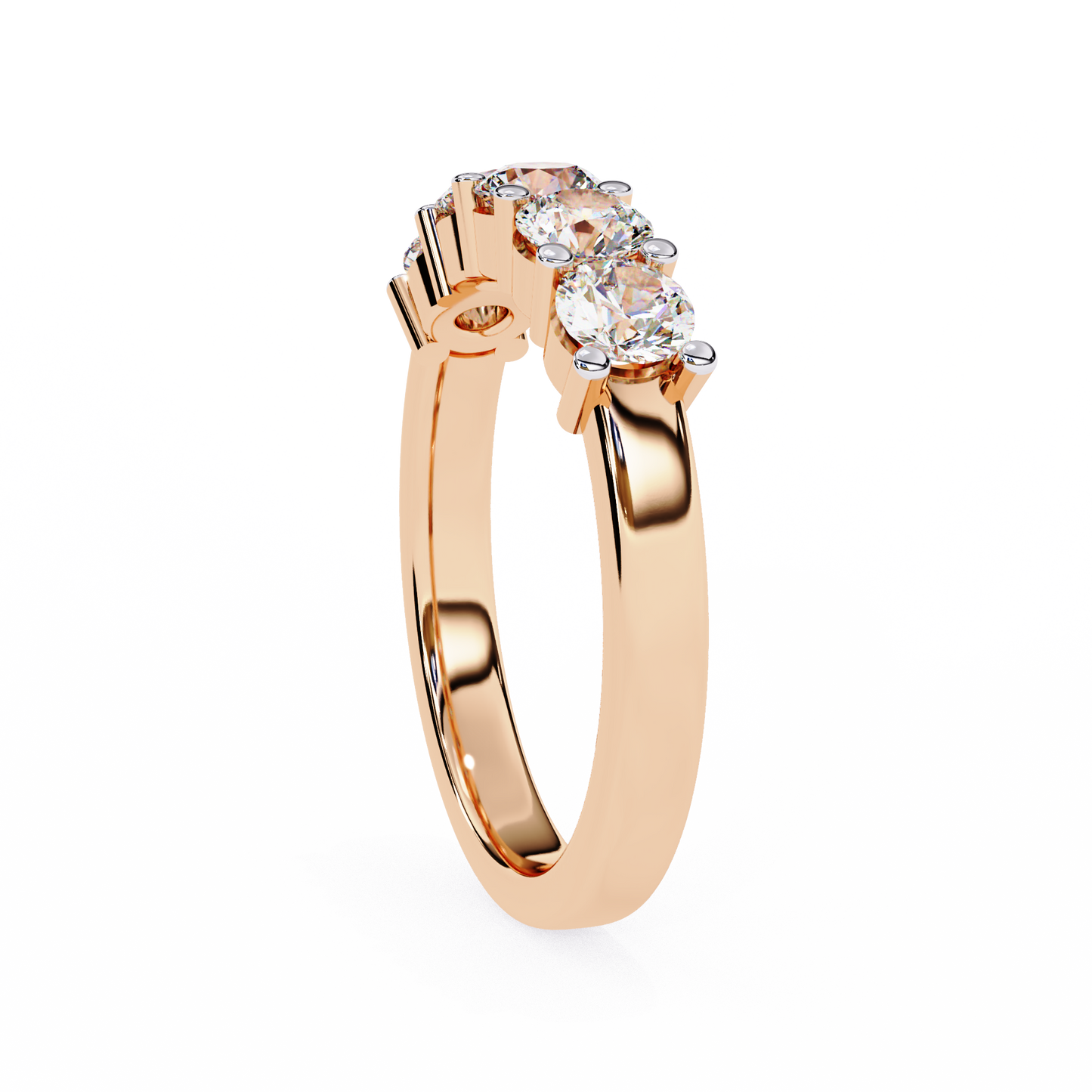 Five Stone Round Diamond Ring
