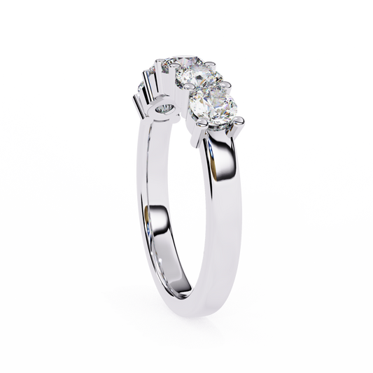 Five Stone Round Diamond Ring