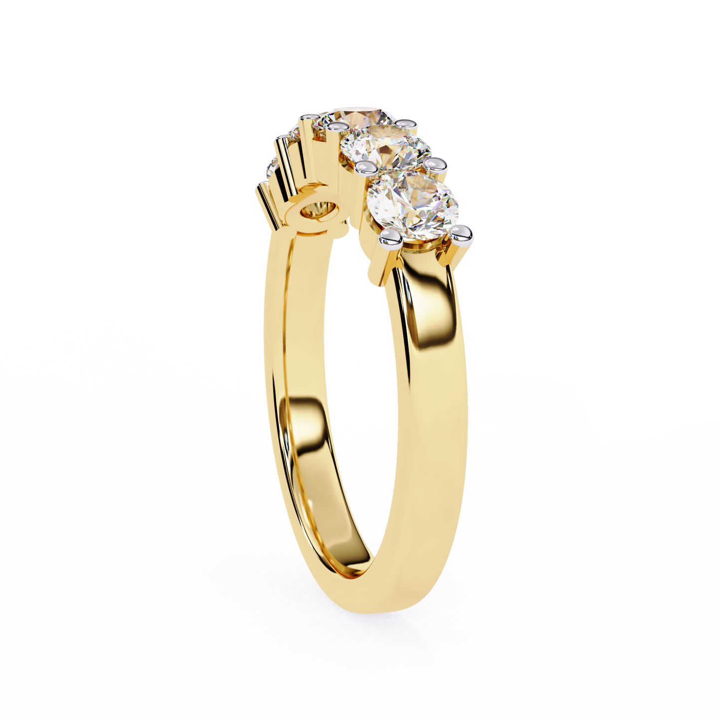 Five Stone Round Diamond Ring