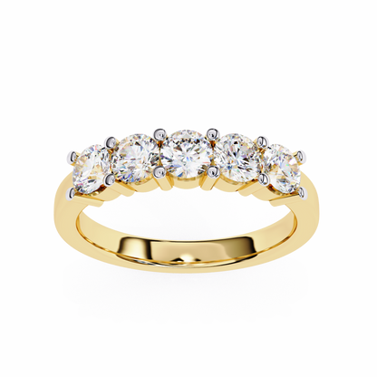 Five Stone Round Diamond Ring