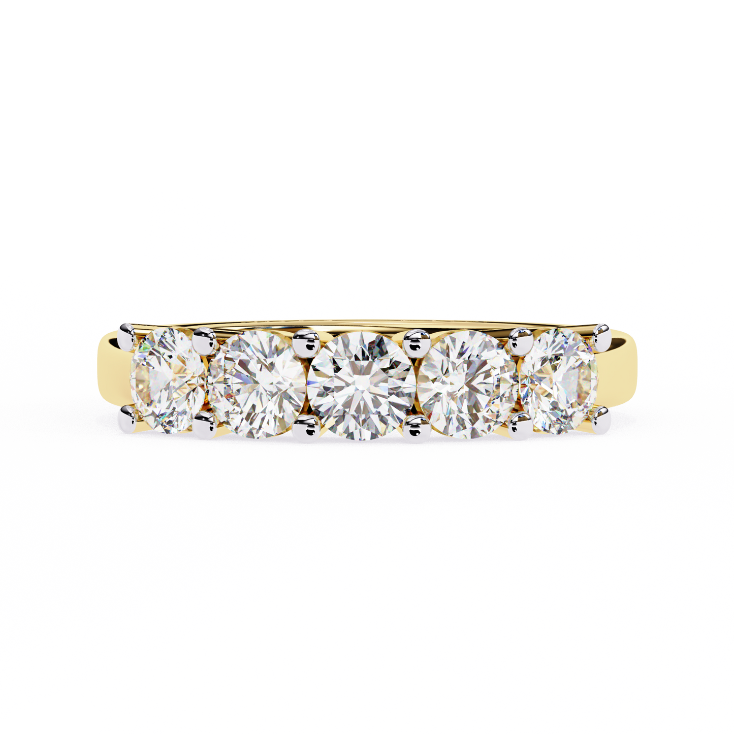 Five Stone Round Diamond Ring