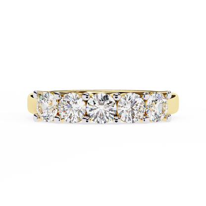 Five Stone Round Diamond Ring