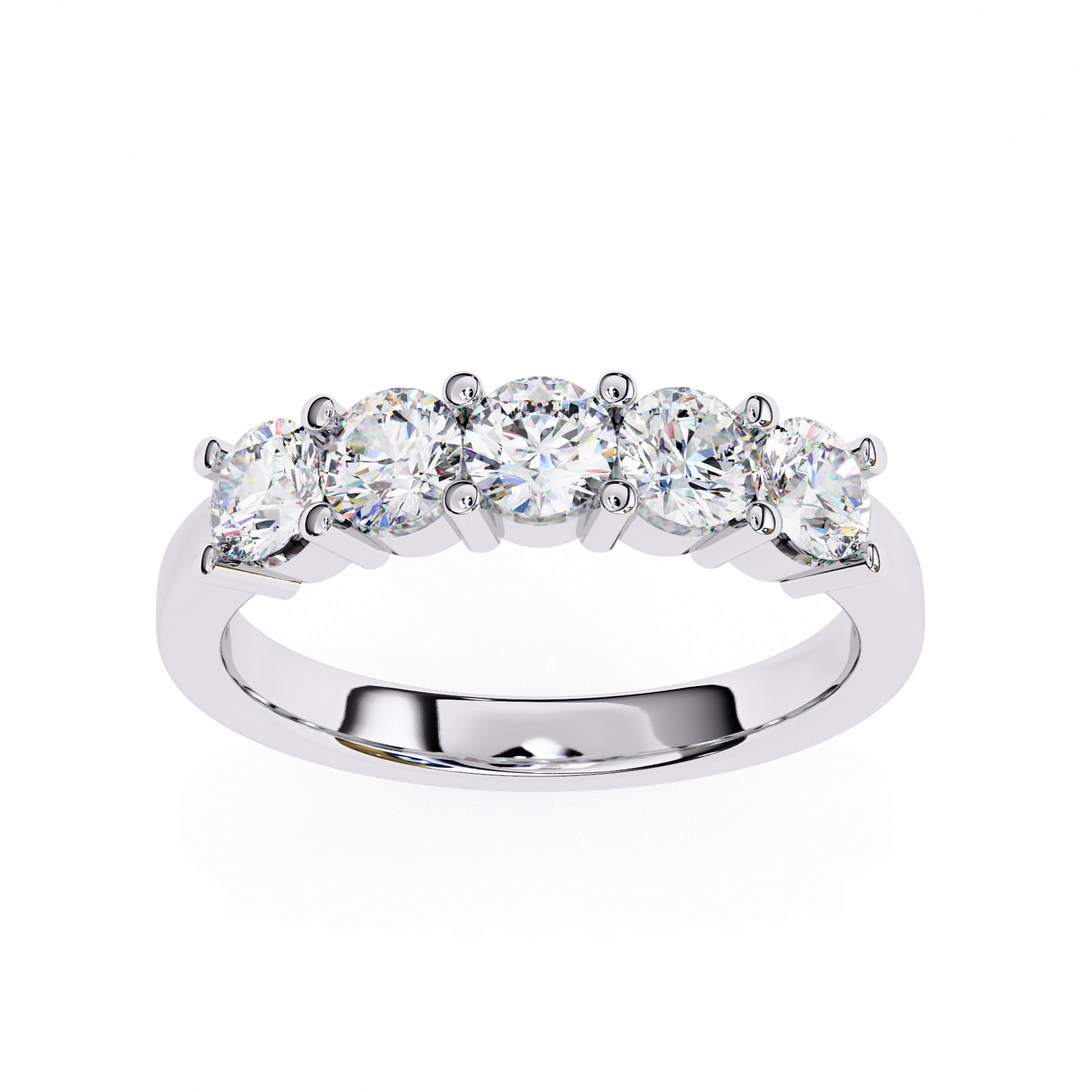 Five Stone Round Diamond Ring