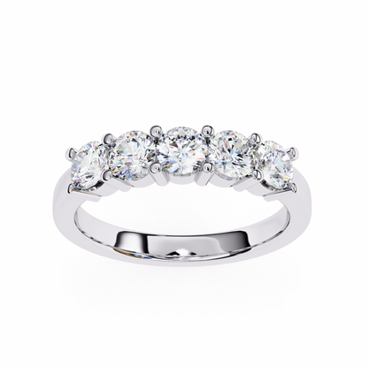 Five Stone Round Diamond Ring