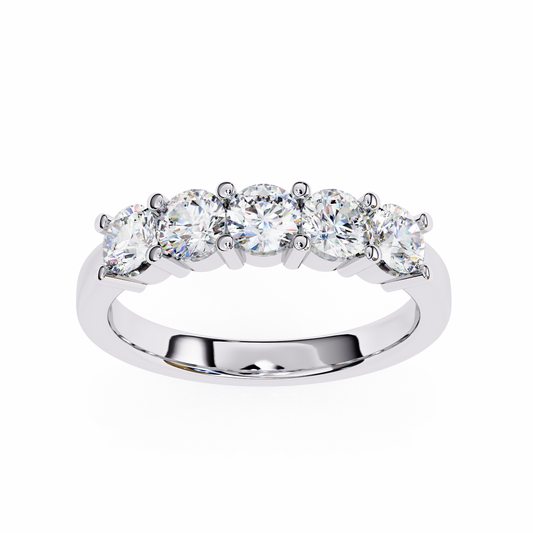 Five Stone Round Diamond Ring