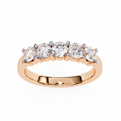 Five Stone Round Diamond Ring