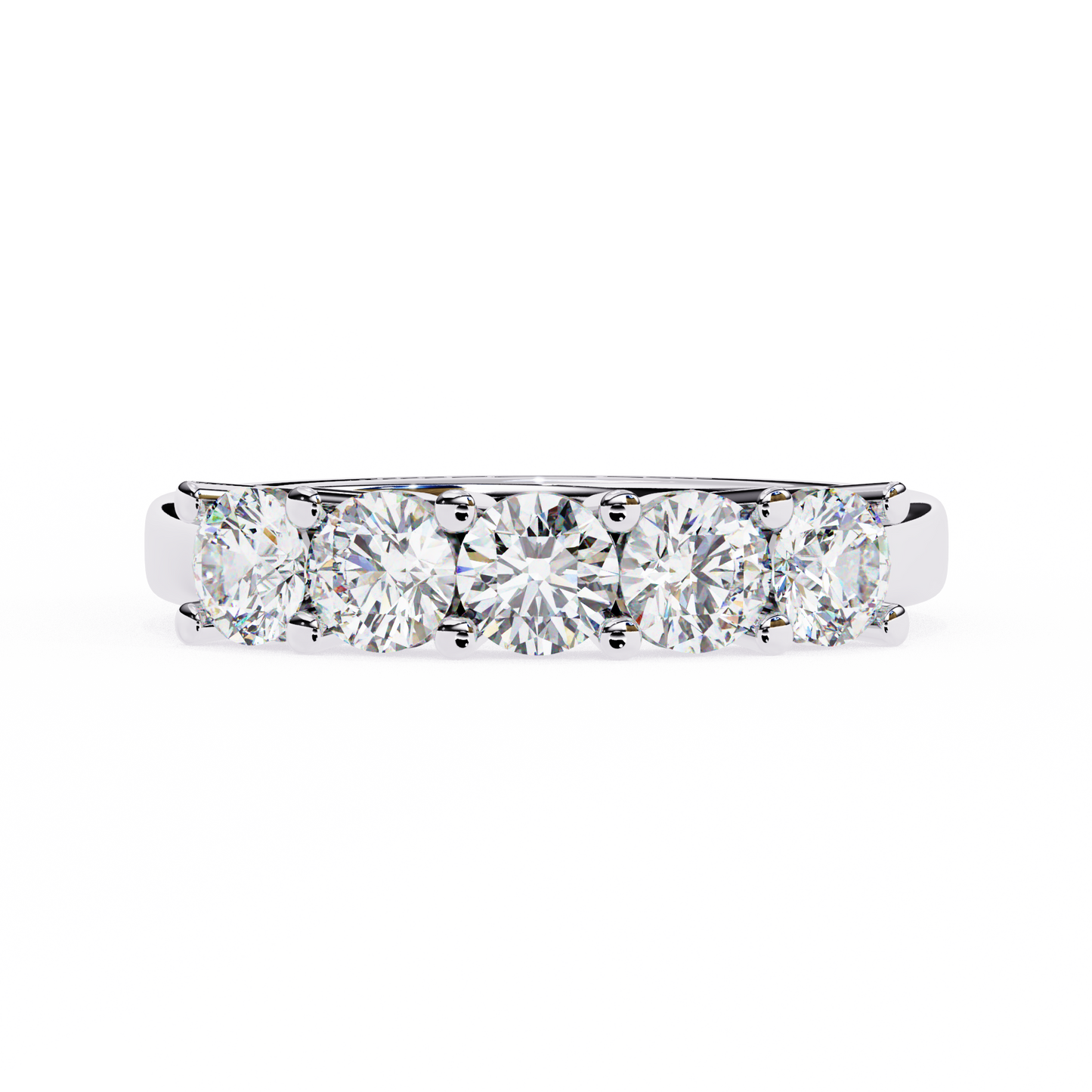 Five Stone Round Diamond Ring