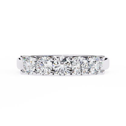 Five Stone Round Diamond Ring