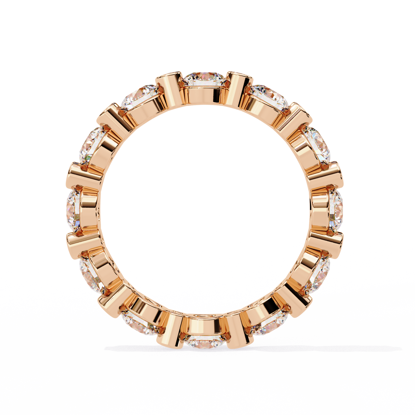 Bezel Set Round Diamond Eternity Ring