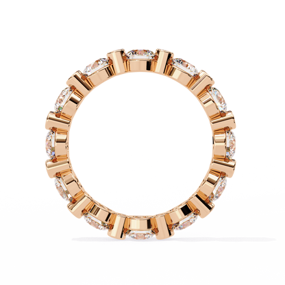 Bezel Set Round Diamond Eternity Ring