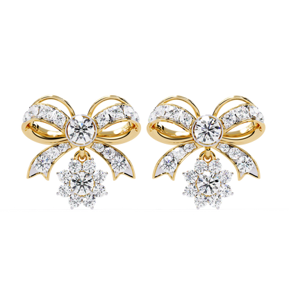 Seraphine Bow Diamond Earrings
