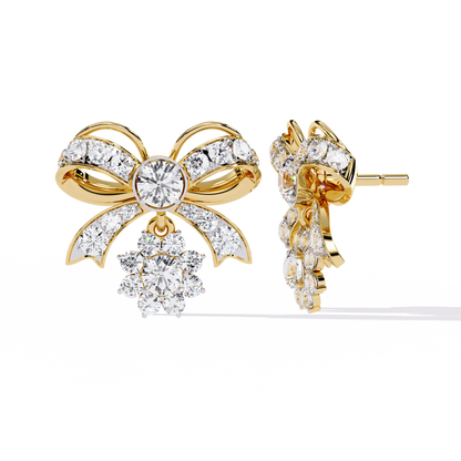 Seraphine Bow Diamond Earrings