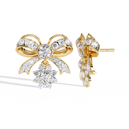 Seraphine Bow Diamond Earrings