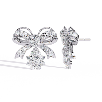 Seraphine Bow Diamond Earrings