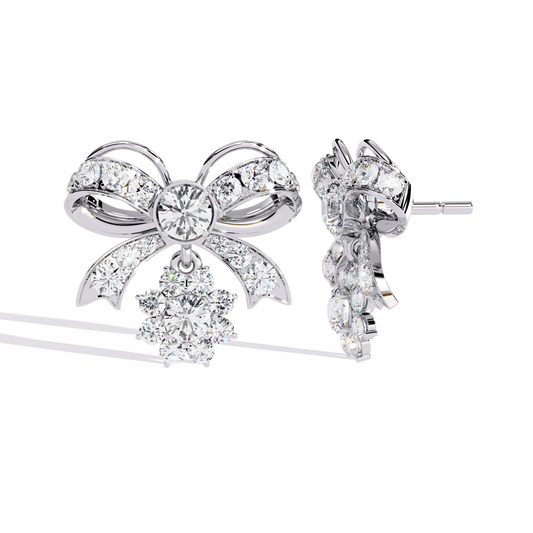 Seraphine Bow Diamond Earrings