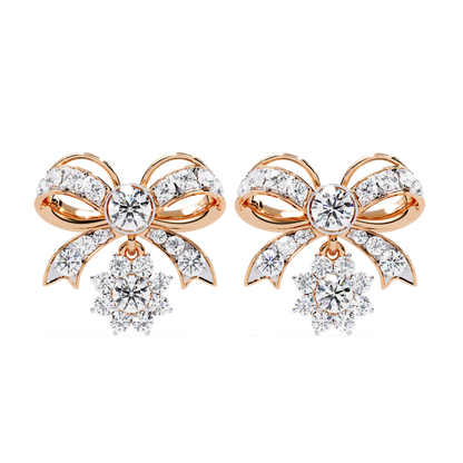 Seraphine Bow Diamond Earrings
