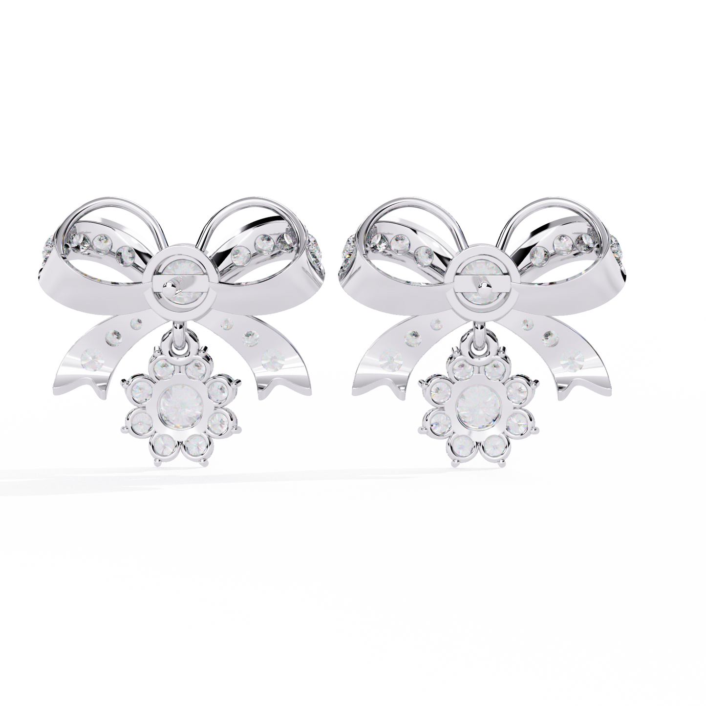 Seraphine Bow Diamond Earrings