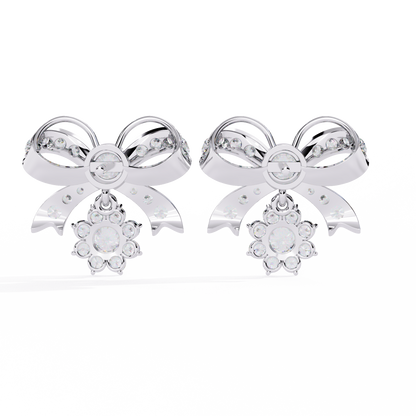 Seraphine Bow Diamond Earrings