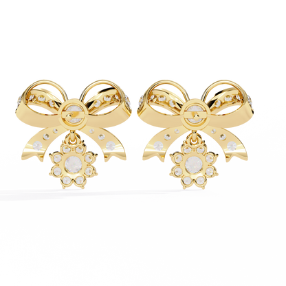 Seraphine Bow Diamond Earrings