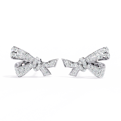 Elysian Diamond Bow Stud Earrings