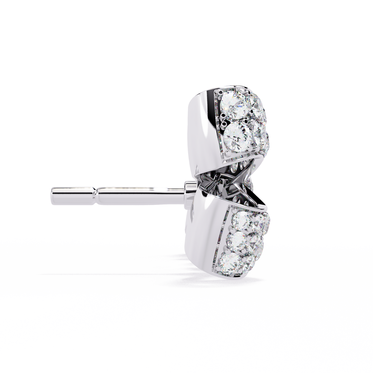 Elysian Diamond Bow Stud Earrings