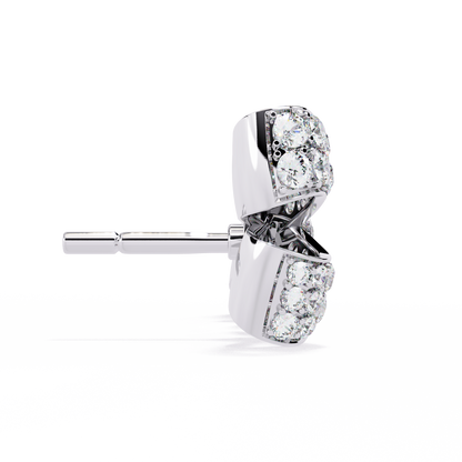 Elysian Diamond Bow Stud Earrings