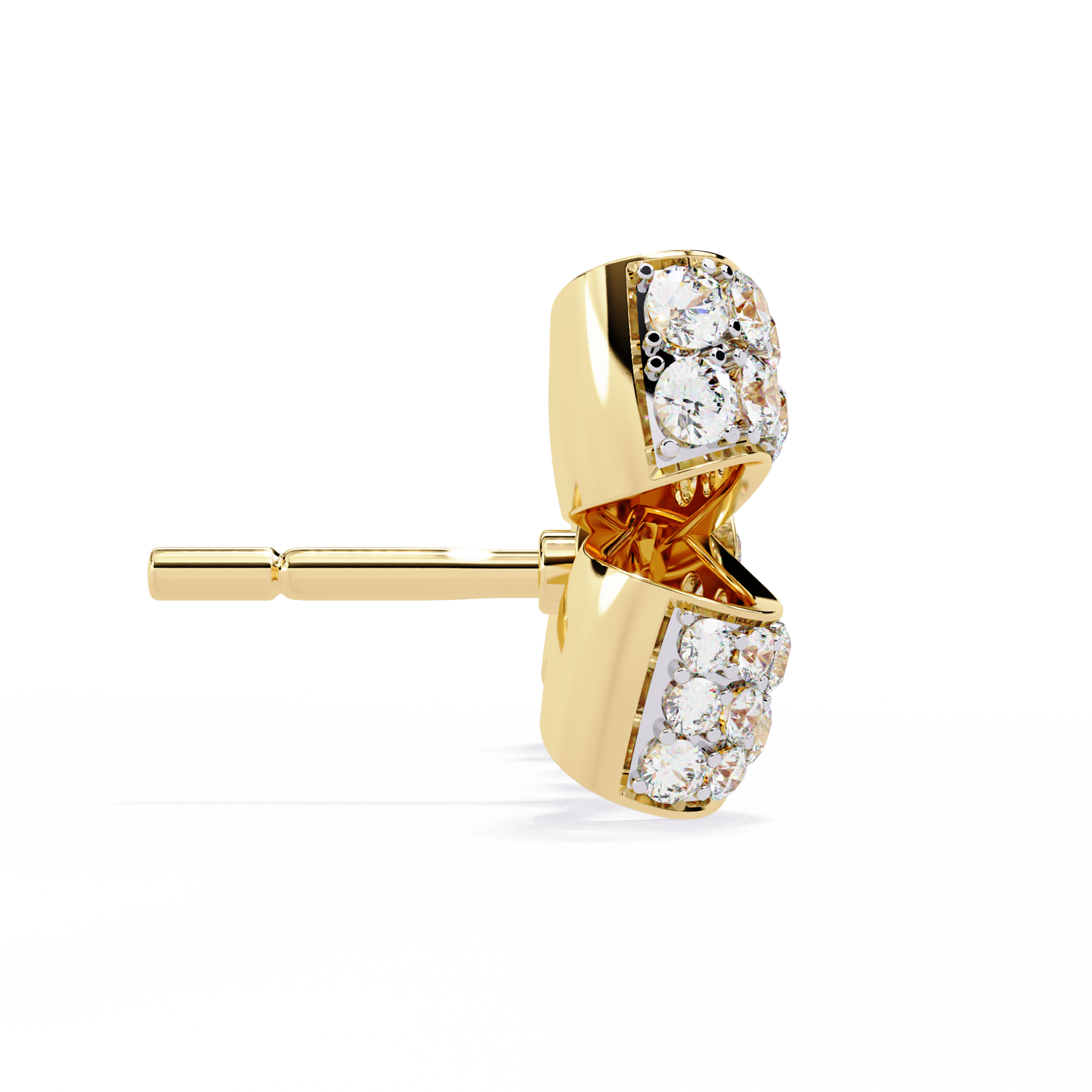 Elysian Diamond Bow Stud Earrings