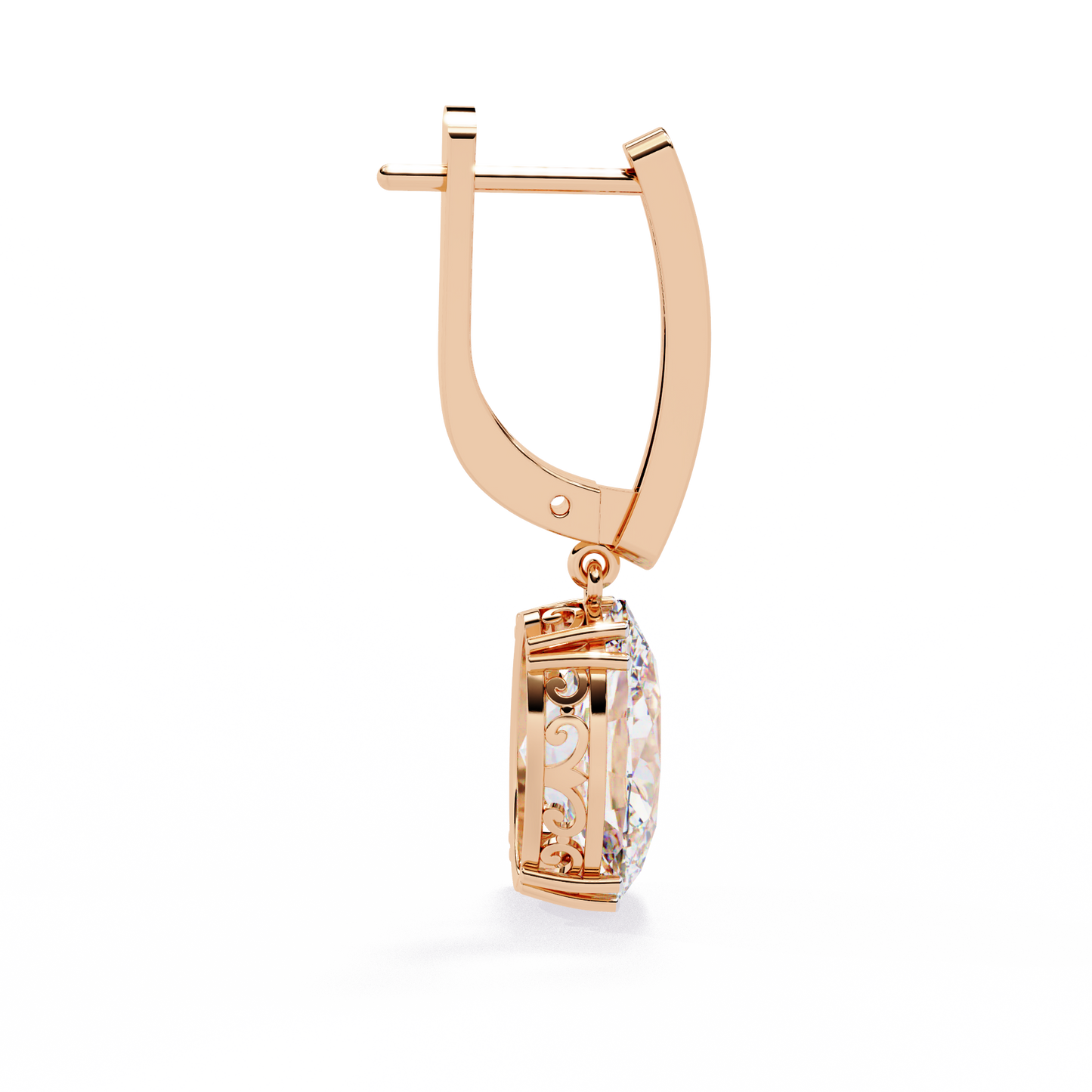 Zeromakin Aurelia Oval Drop Earrings
