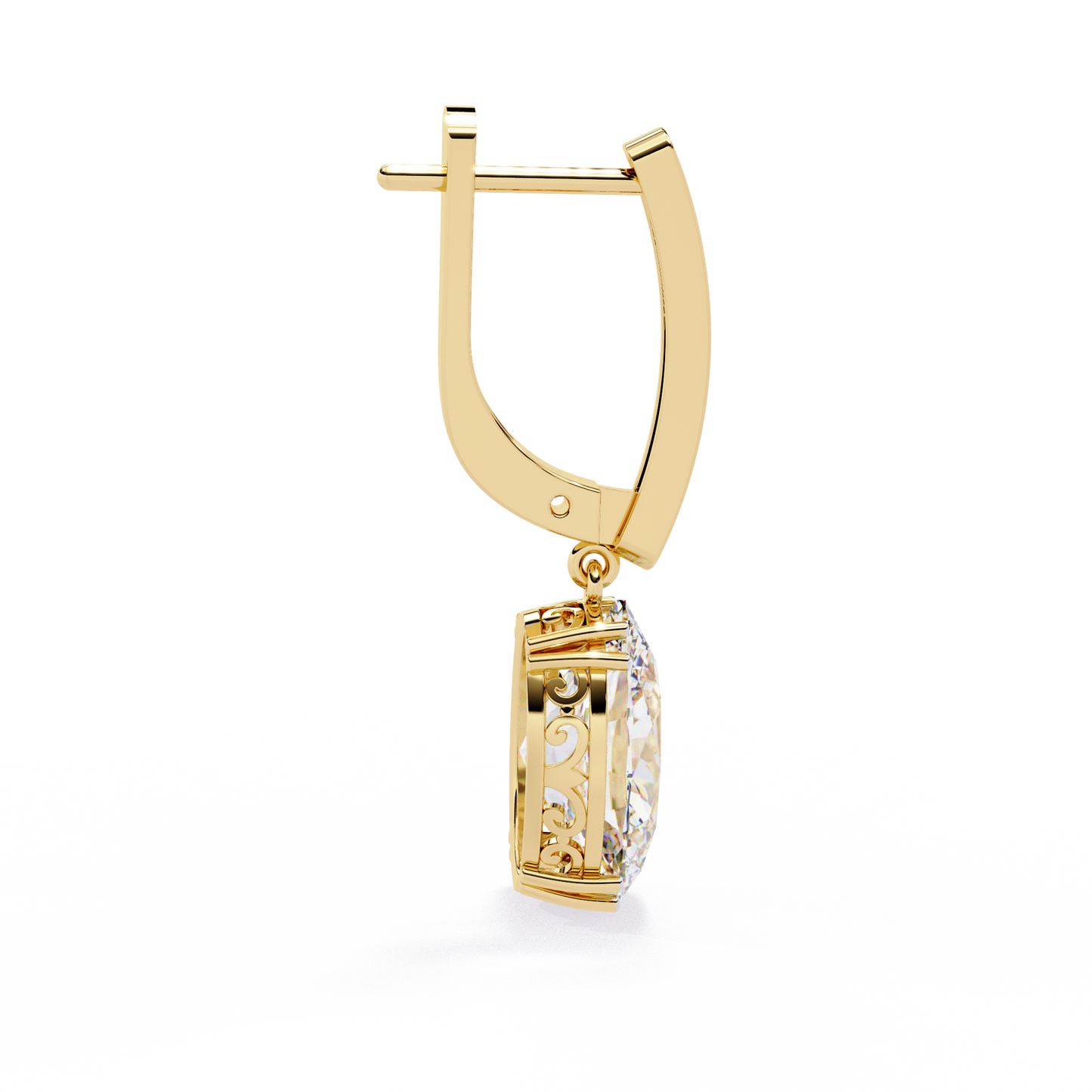 Zeromakin Aurelia Oval Drop Earrings