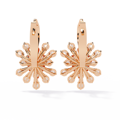 Astra Bloom Diamond Stud Earrings