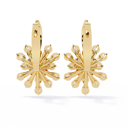 Astra Bloom Diamond Stud Earrings