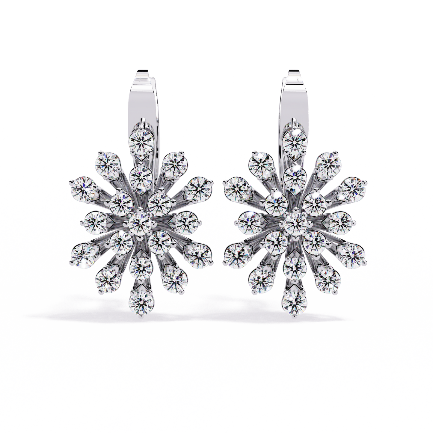 Astra Bloom Diamond Stud Earrings
